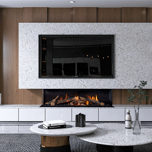 Ortal Three Sided Collection, luxury fires available at Robey's