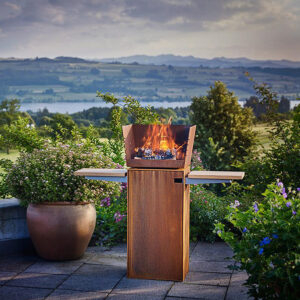 Rais Square Outdoor Fire available at Robey’s Derbyshire