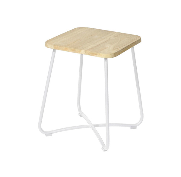 Max and Luuk Liz Teak and Aluminium Side Table available at Robeys