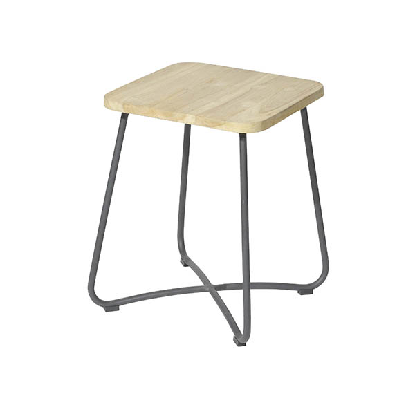 Max and Luuk Liz Teak and Aluminium Side Table available at Robeys