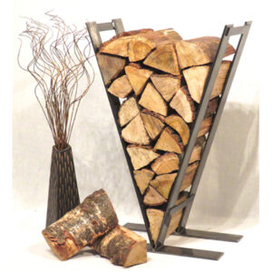 Log Bearers Log Vee - Luxury Indoor Log Storage available at Robey’s Derbyshire