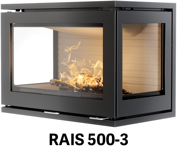500 3 500-3 Insert Wood Burning Three Sided Firebox 5.6 kW