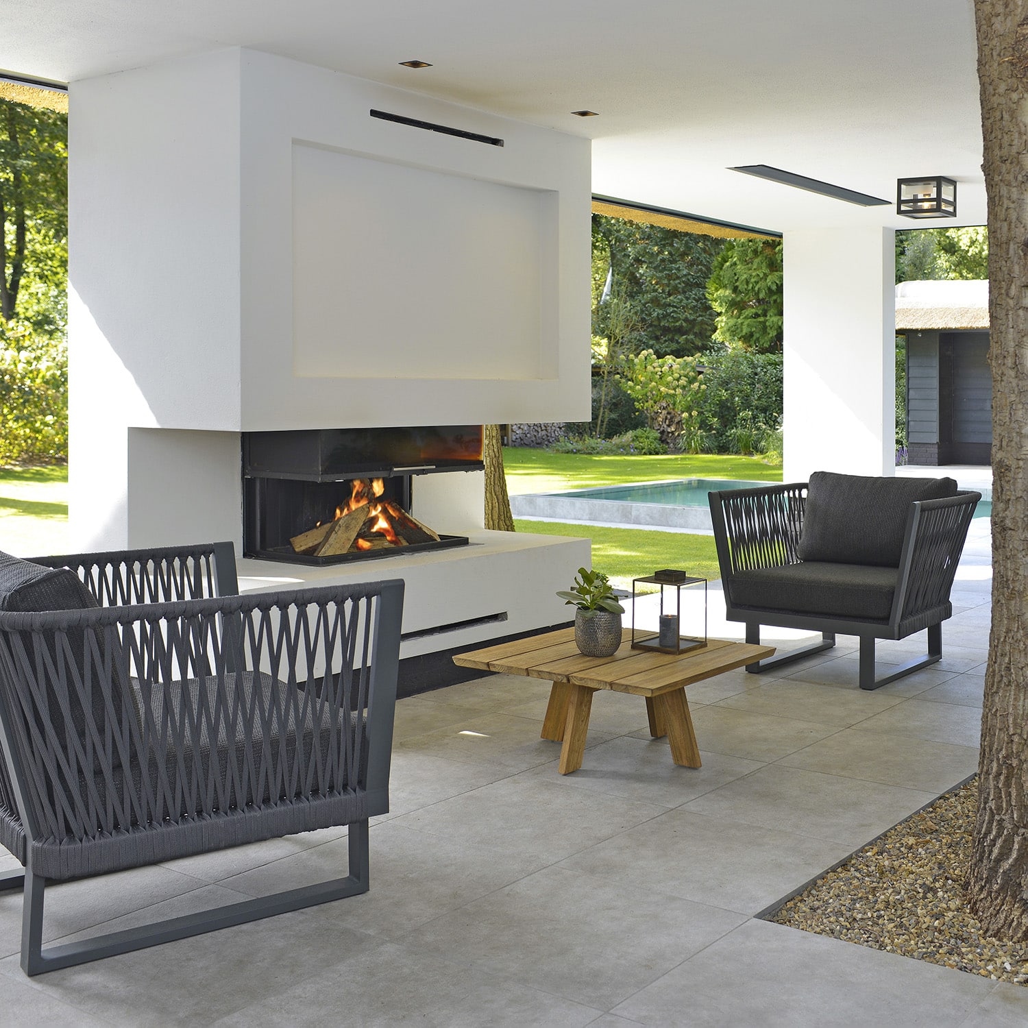 Borek Tarifa Teak Table Outdoor Furniture Collection, available at Robey's Derbyshire