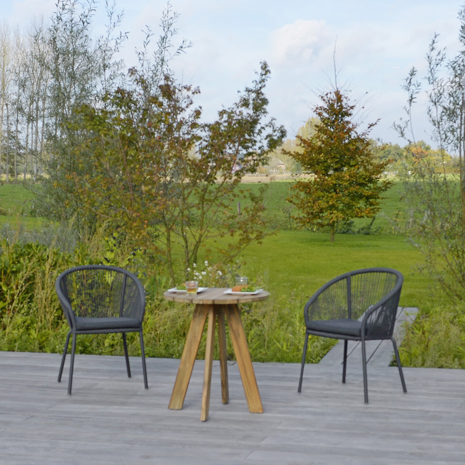 Borek Tarifa Teak Table Outdoor Furniture Collection, available at Robey's Derbyshire