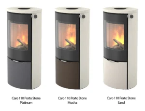 Caro 110 Porto Stone Colours Caro Stone Wood Burning Stove 5.5kw