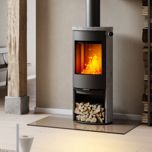 RAIS Caro Soapstone 5kw Wood Burning Stove available at Robey’s Derbyshire