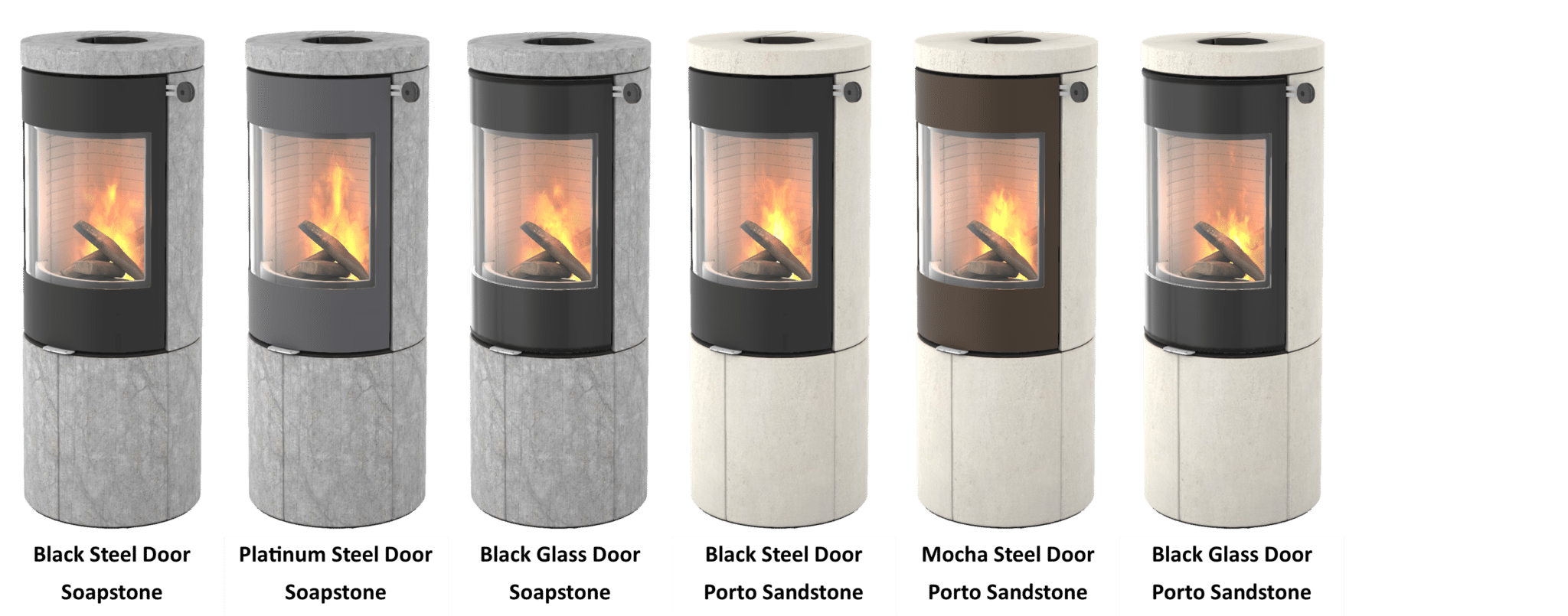 Juno L Colours 2024 Juno L Wood Burning Stove 5.5kw