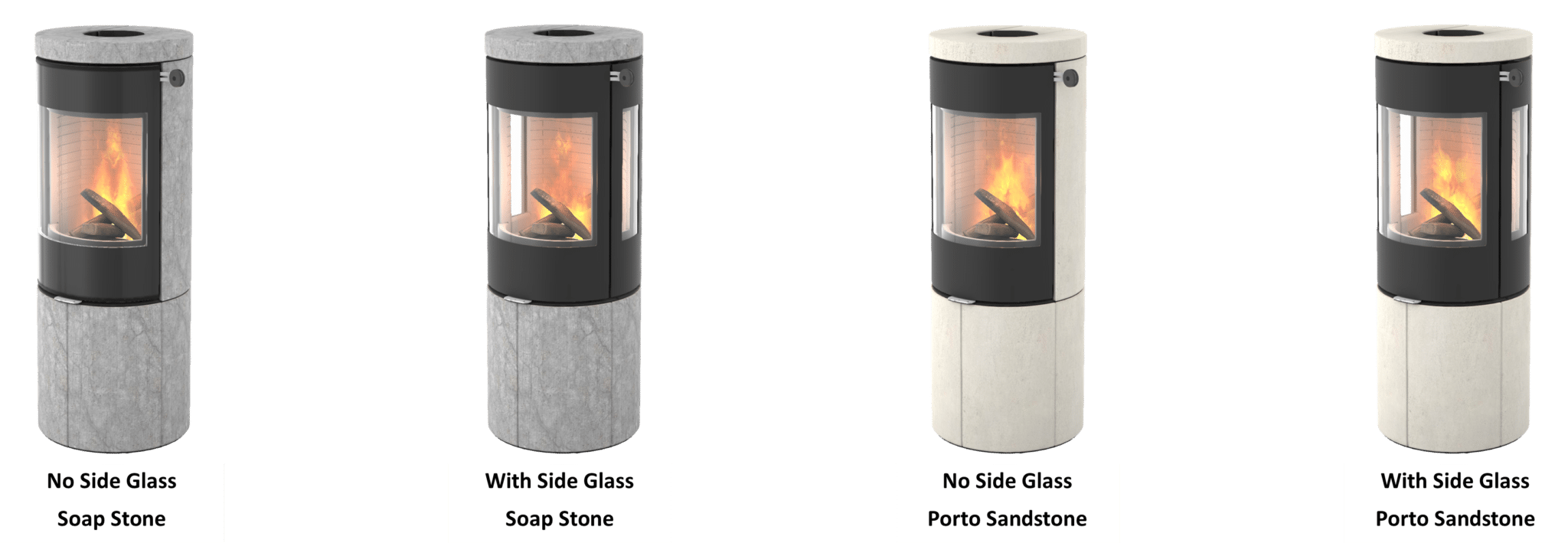 Juno L Side Glass 2024 Juno L Wood Burning Stove 5.5kw