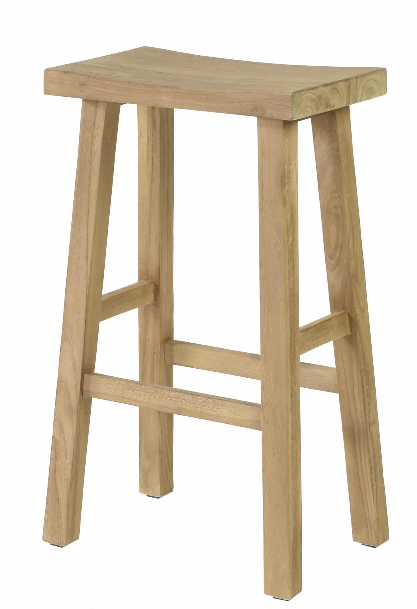 M3035 Michael bar stool scaled Michael Teak High Bar Stool