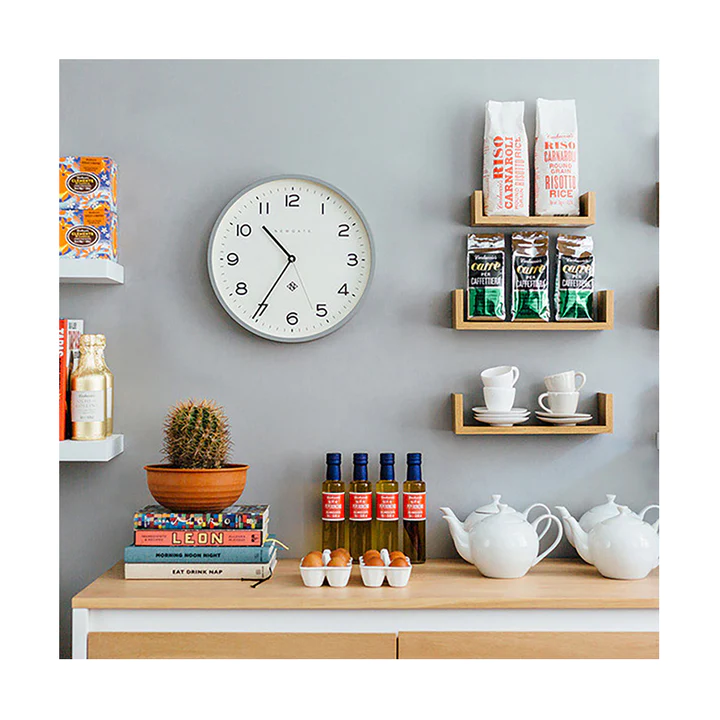 Newgate Echo Number Three Wall Clock in Grey available at Robey’s Derbyshire