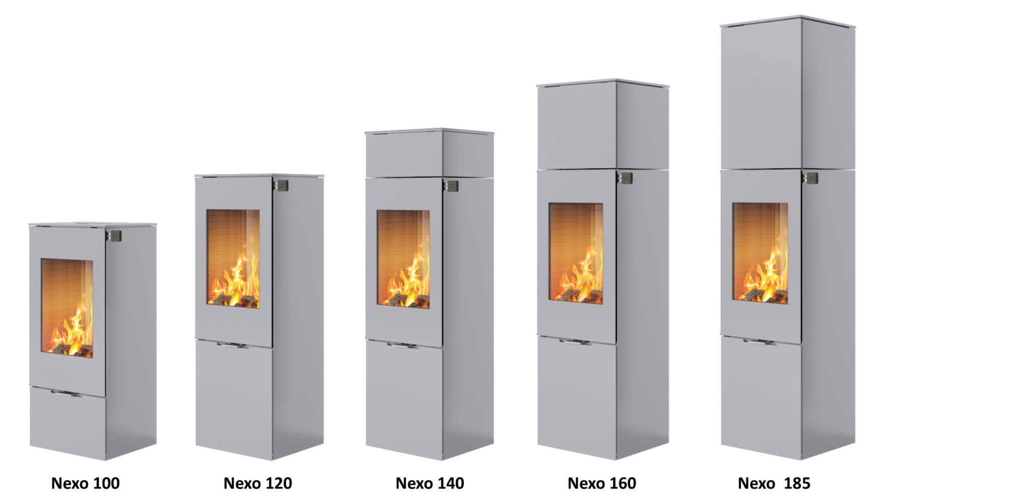 Nexo 100 4.8kw Wood Burning Stove available at Robey’s Derbyshire