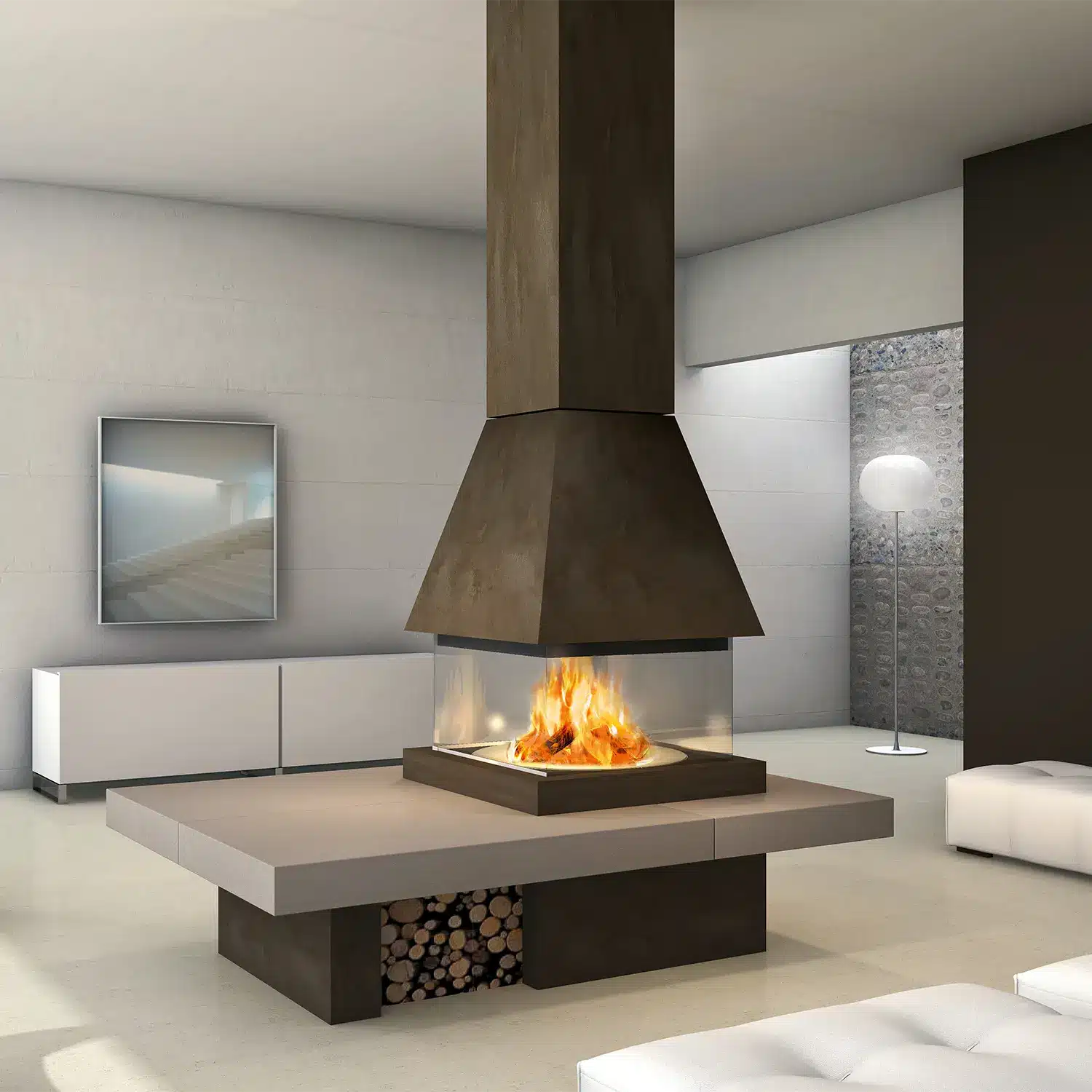 Olden Fireplace Bio-Ethanol or Wood Burning - Image 2