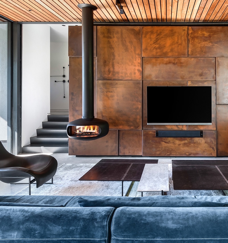 Ortal Oval Hanging Gas Fire Modern Fireplaces Robey's