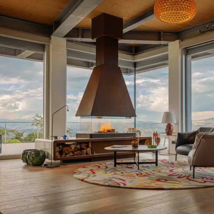 Helsinki Fireplace Bio-Ethanol or Wood Burning - Image 3