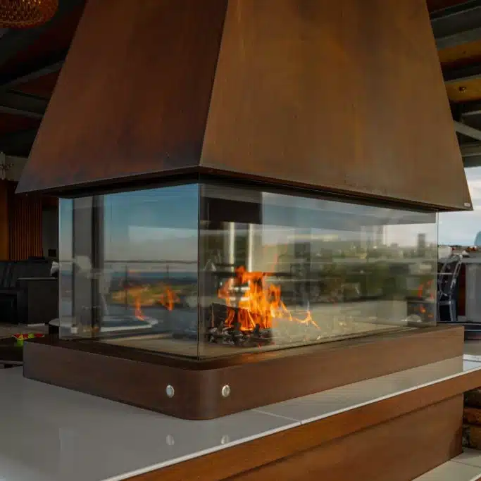 Helsinki Fireplace Bio-Ethanol or Wood Burning - Image 4
