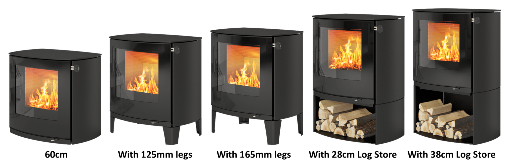 Rais Q-Tee 2 C Multi Fuel Stove 8kw available at Robey’s Derbyshire