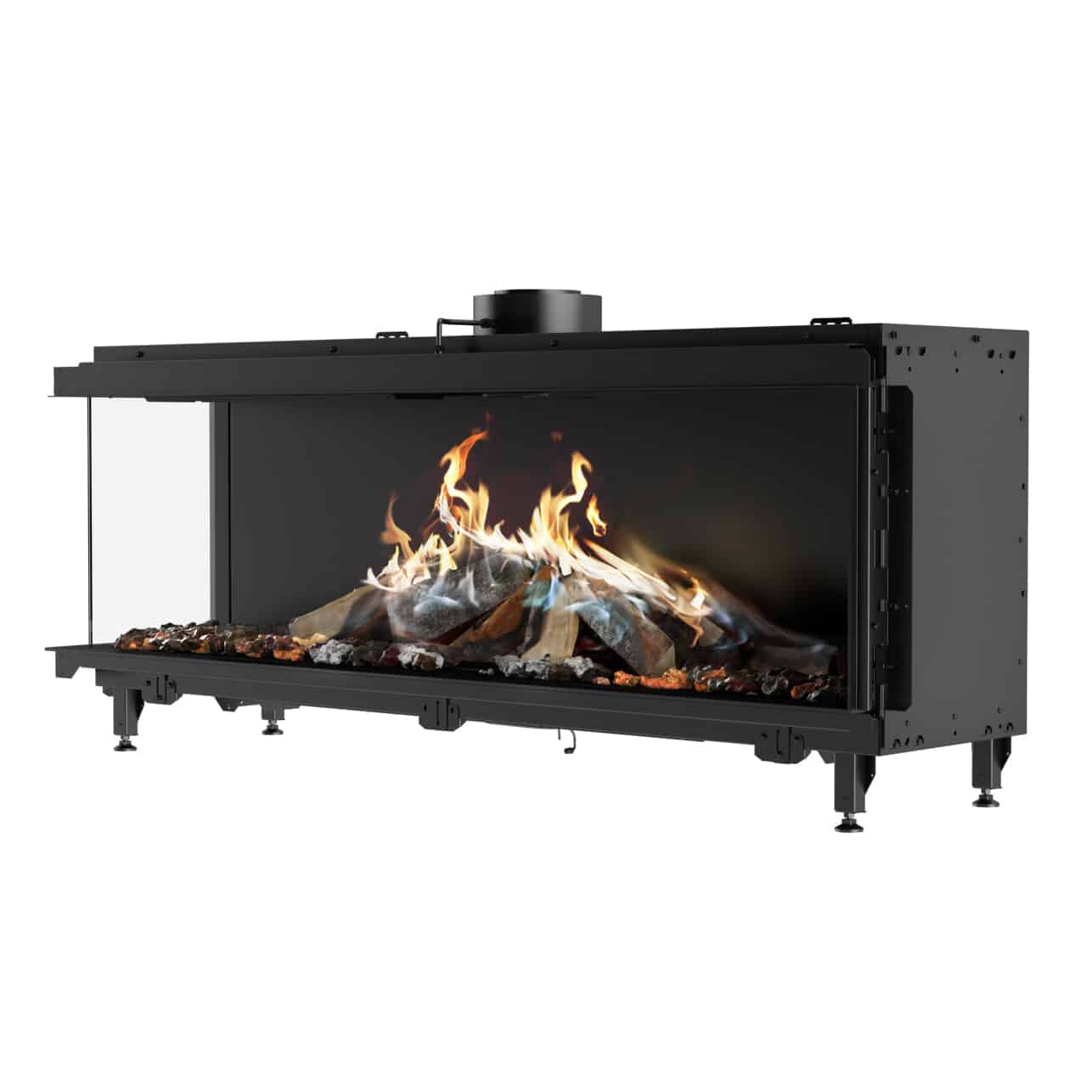 RAIS Visio 160 45 32 LC Visio 5 Visio Corner Built In Gas Fire