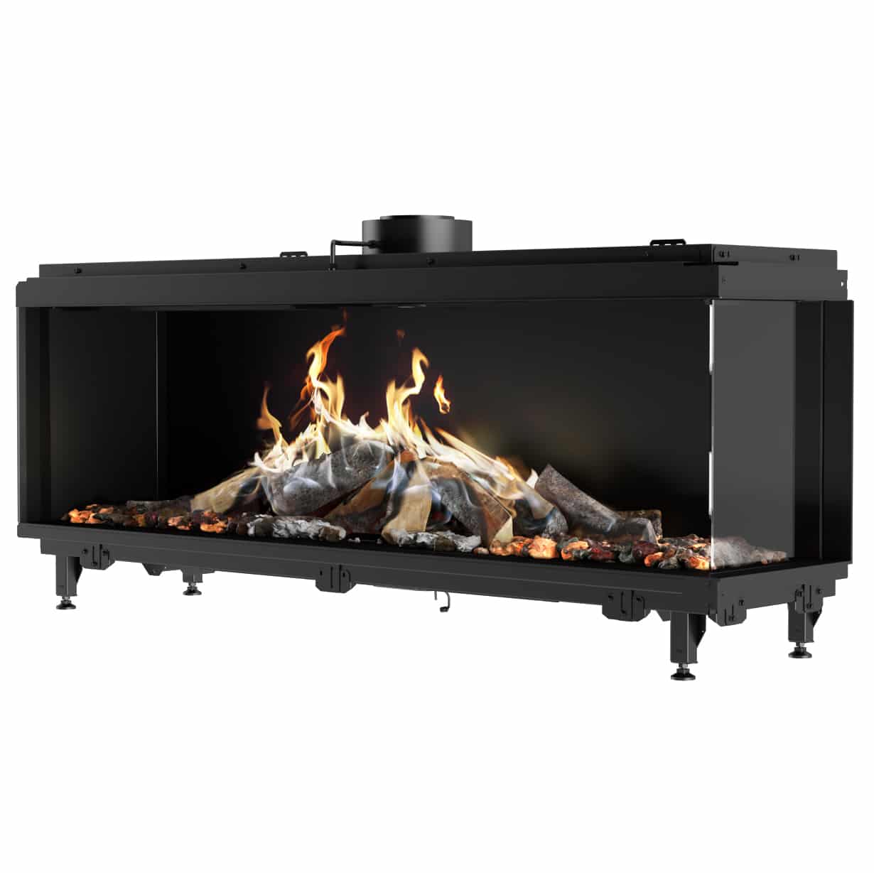 RAIS Visio 160 45 32 RC Visio 5 Visio Corner Built In Gas Fire