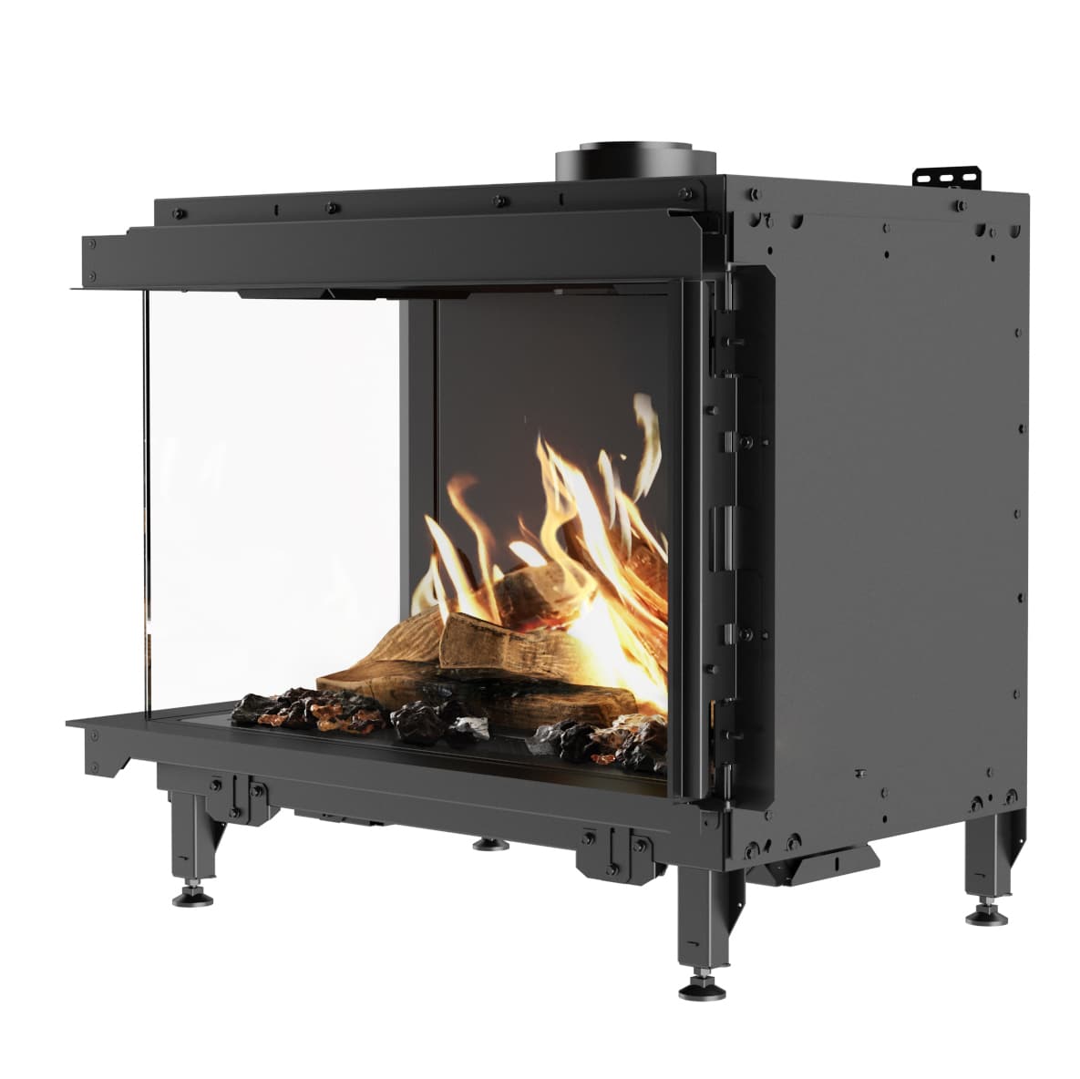 RAIS Visio 70 43 39 LC Visio 3 Visio Corner Built In Gas Fire