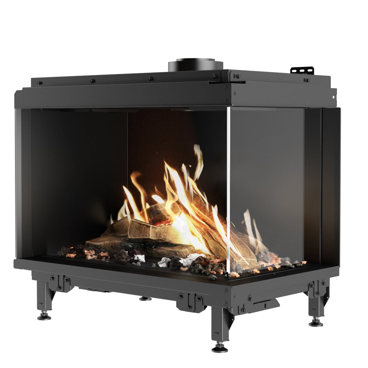 RAIS Visio 70 43 39 RC Visio 3 Visio Corner Built In Gas Fire