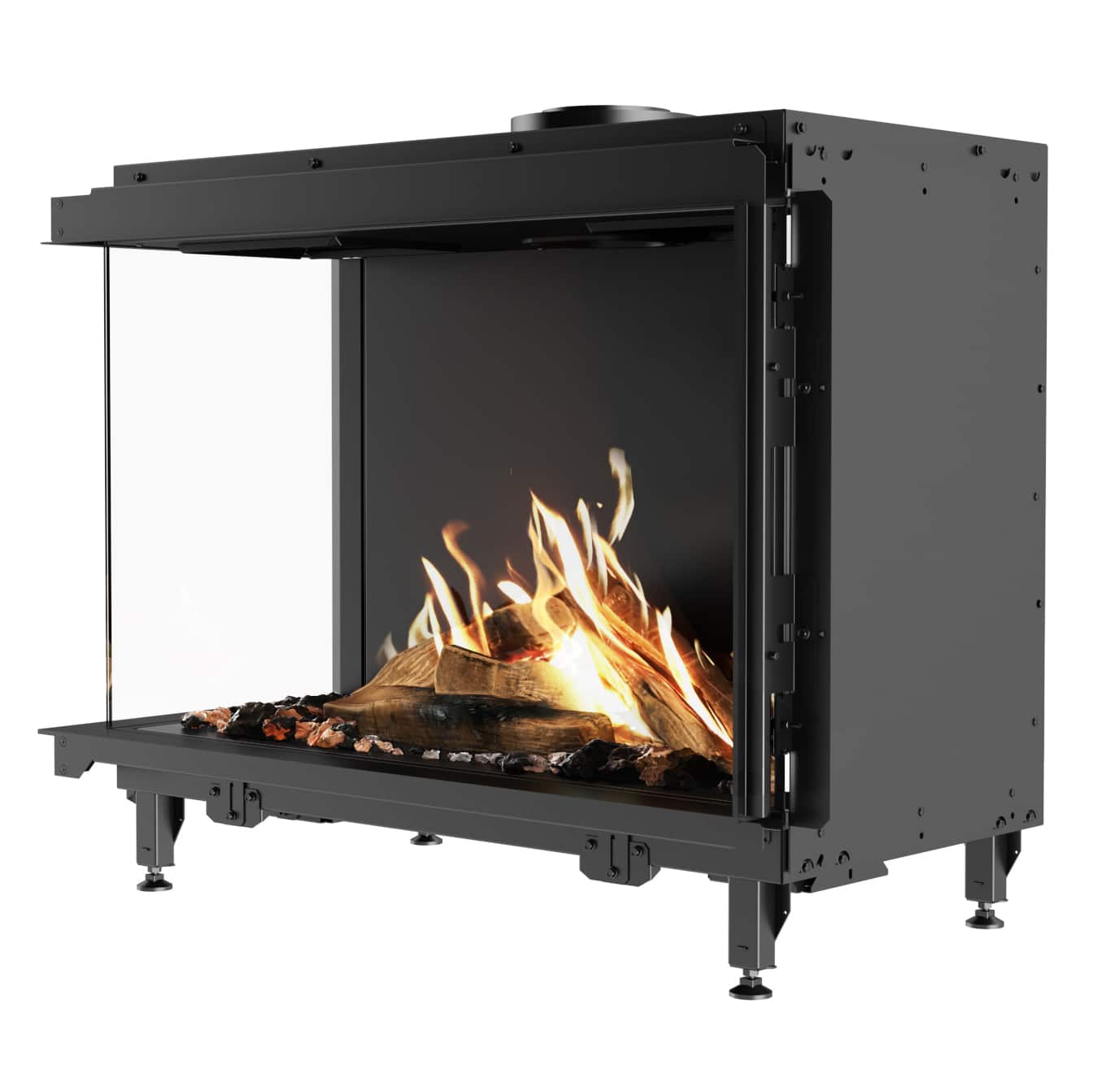 RAIS Visio 90 55 39 LC Visio 4 Visio Corner Built In Gas Fire