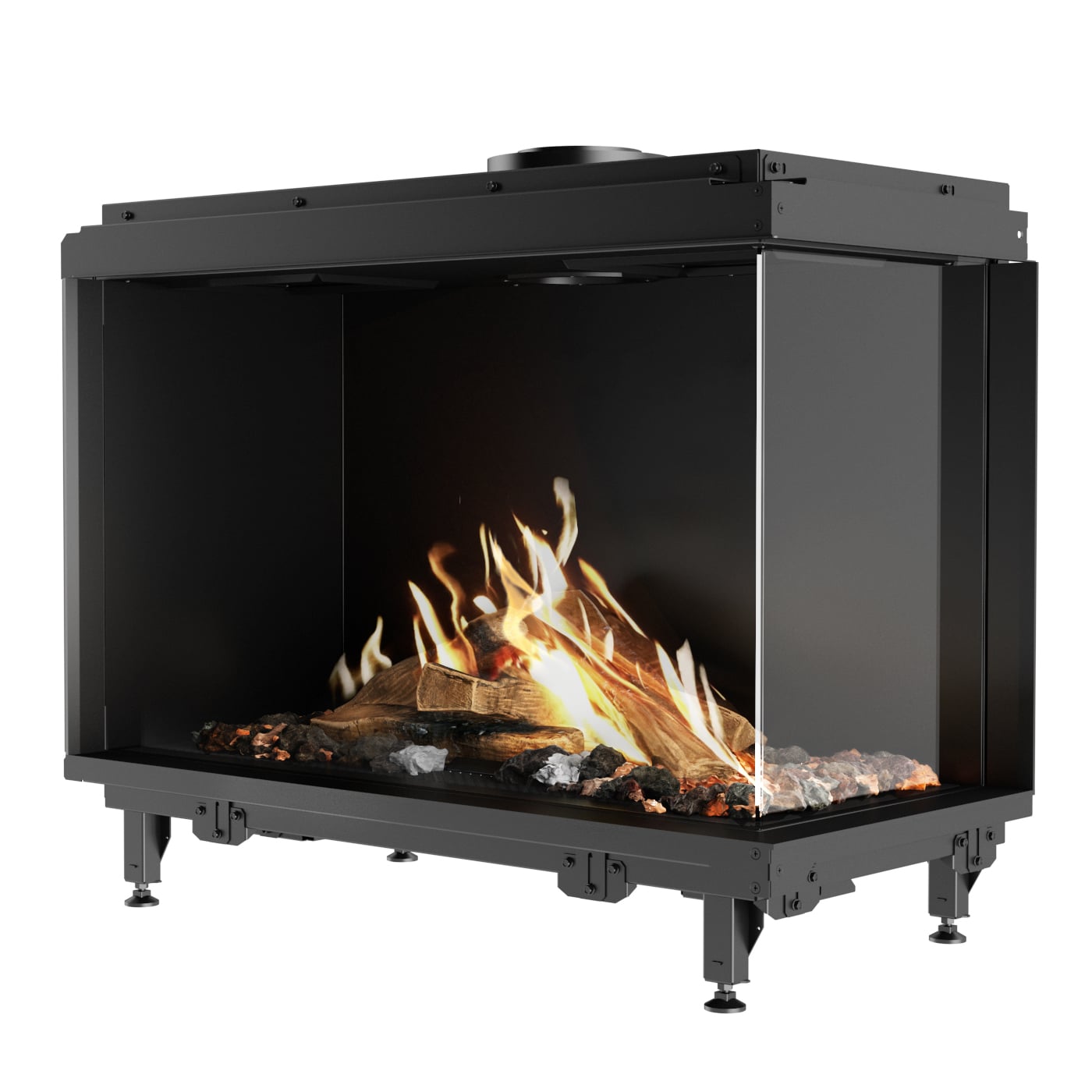 RAIS Visio 90 55 39 RC Visio 4 Visio Corner Built In Gas Fire