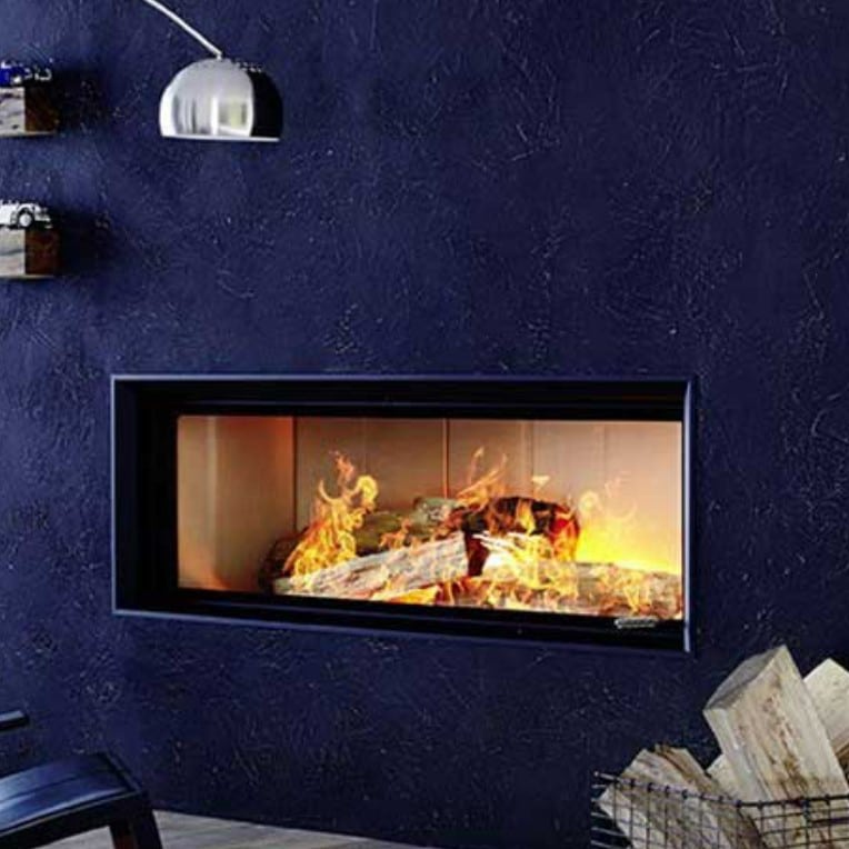 Architecture Wood Burning Front Glass Fireboxes available from Robey's Derbyshire