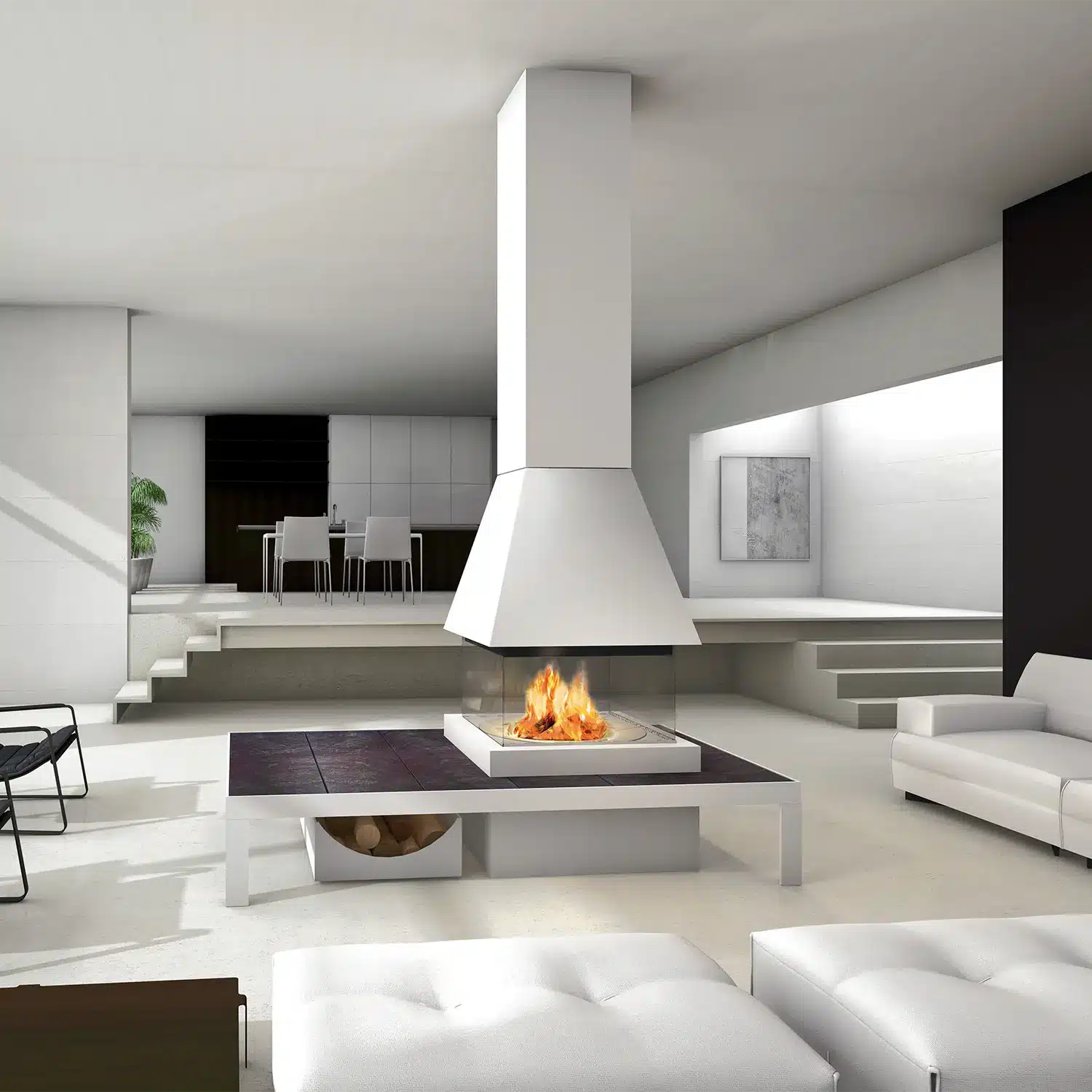 Tallinn Fireplace Bio-Ethanol or Wood Burning - Image 2