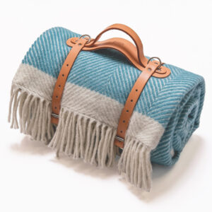 Turquiose Herringbone 100% Wool available at Robey's Derbyshire