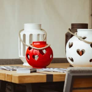 Ceramic Heart Lantern