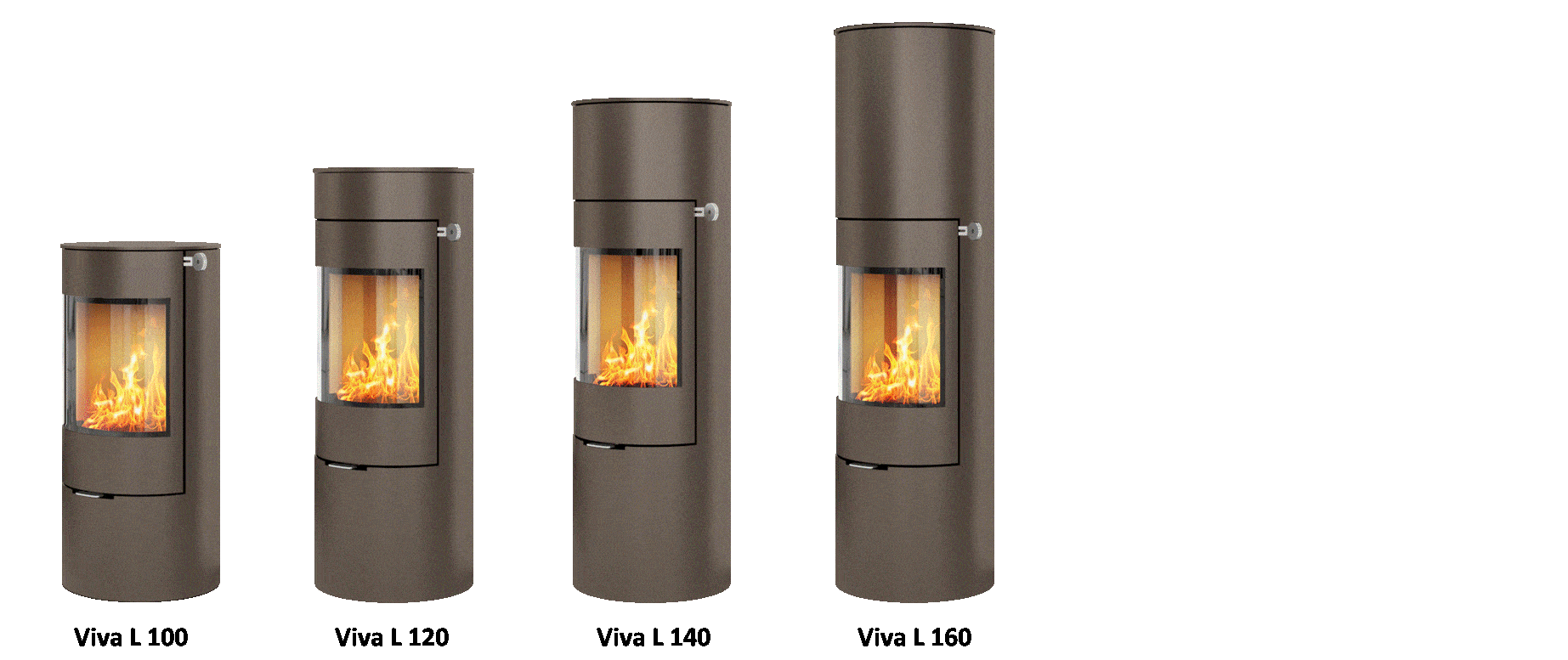 Viva L 100 4.8kw Wood Burning Stove available at Robey’s Derbyshire