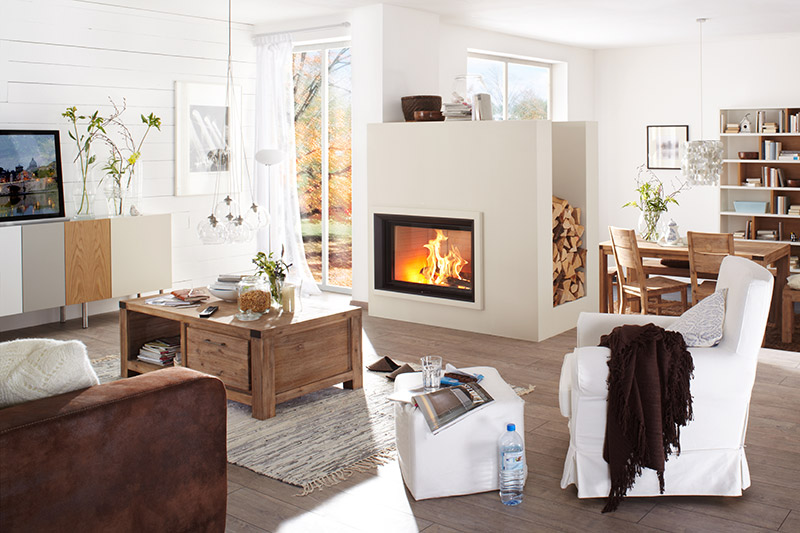 Style Wood Burning Front Glass Fireboxes available at Robey’s Derbyshire