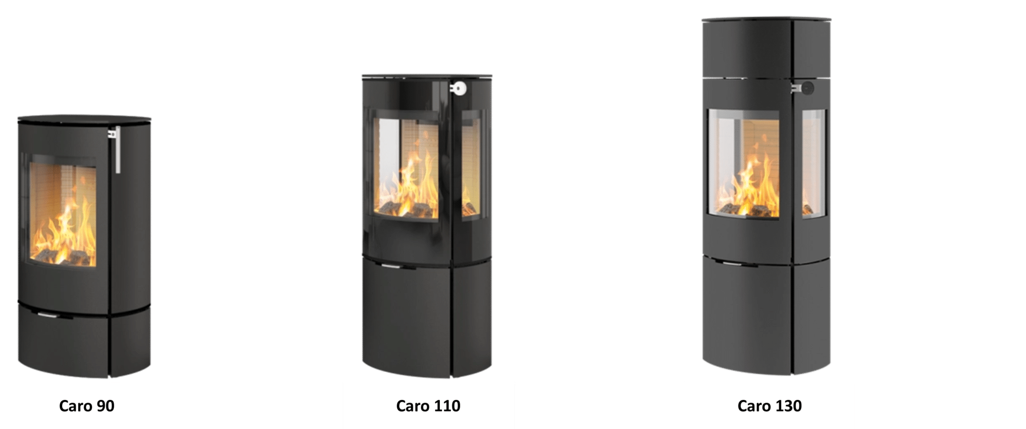 caro sizes x 3b Caro Wood Burning Stove 5.5kw