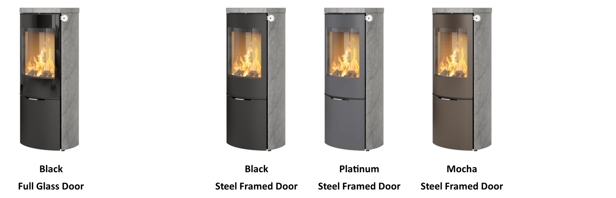 RAIS Caro Soapstone 5kw Wood Burning Stove available at Robey’s Derbyshire