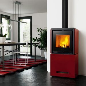 Luxury Piazzetta Qube 2 Wood Burning Stove available at Robey’s Derbyshire