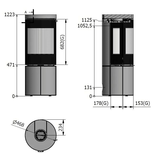 Luxury RAIS Juno L 5kw Wood Burning Stove available at Robey’s Derbyshire