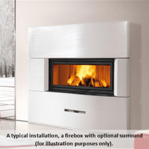 Luxury Piazzetta MA263 SL Wood Burning Firebox available at Robey's Derbyshire