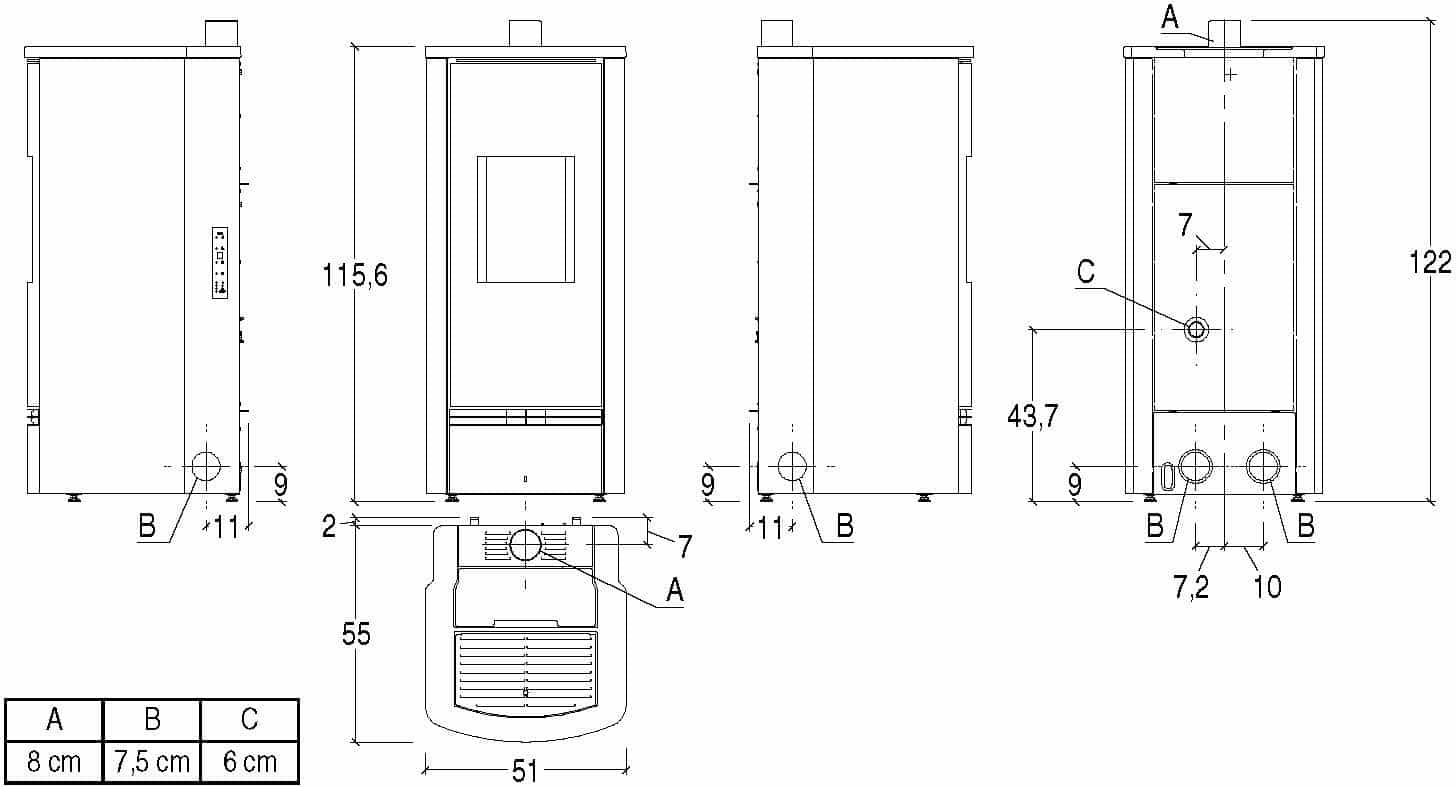 Luxury Piazzetta Stoves P920 M Pellet Stove available at Robey’s Derbyshire 