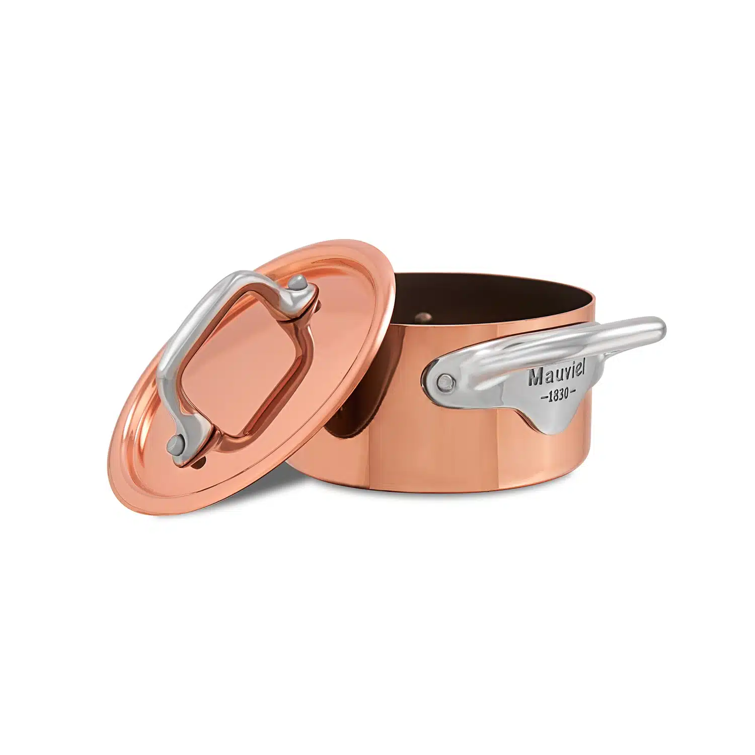 M'MINIS 9cm Casserole in stainless copper with cast stainless steel frame and lid 613009 - Image 2