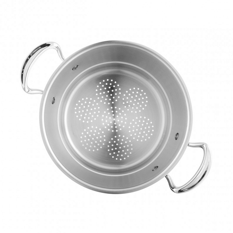 Luxury Mauviel M'Cook 28cm Steamer Insert available at Robeys Derbyshire