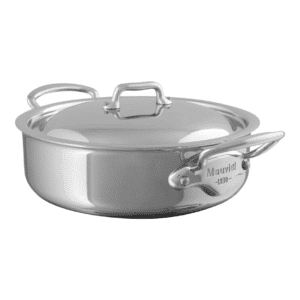 Mauviel M'Cook Rondeau with Stainless Steel Lid available at Robey's Derbyshire
