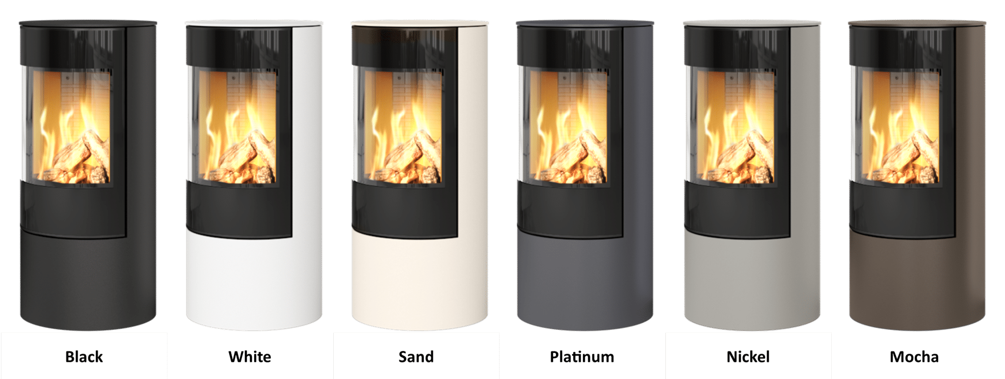 viva l gas colours sand Viva L 100 Gas Stove 8.2kW in Black with Full Glass Door, EX-DISPLAY