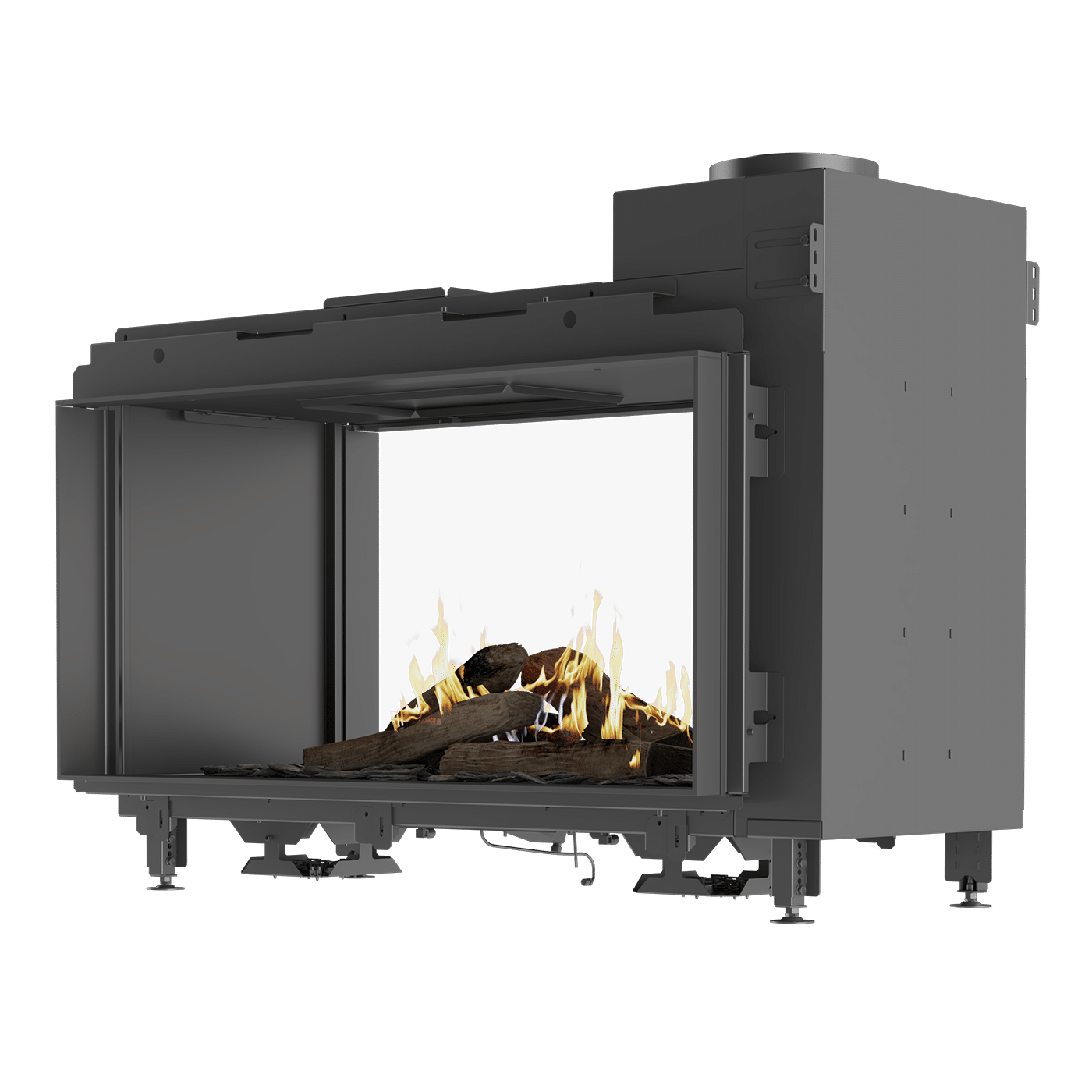 Visio 100 T fritlagt Visio Tunnel Built In Gas Fire