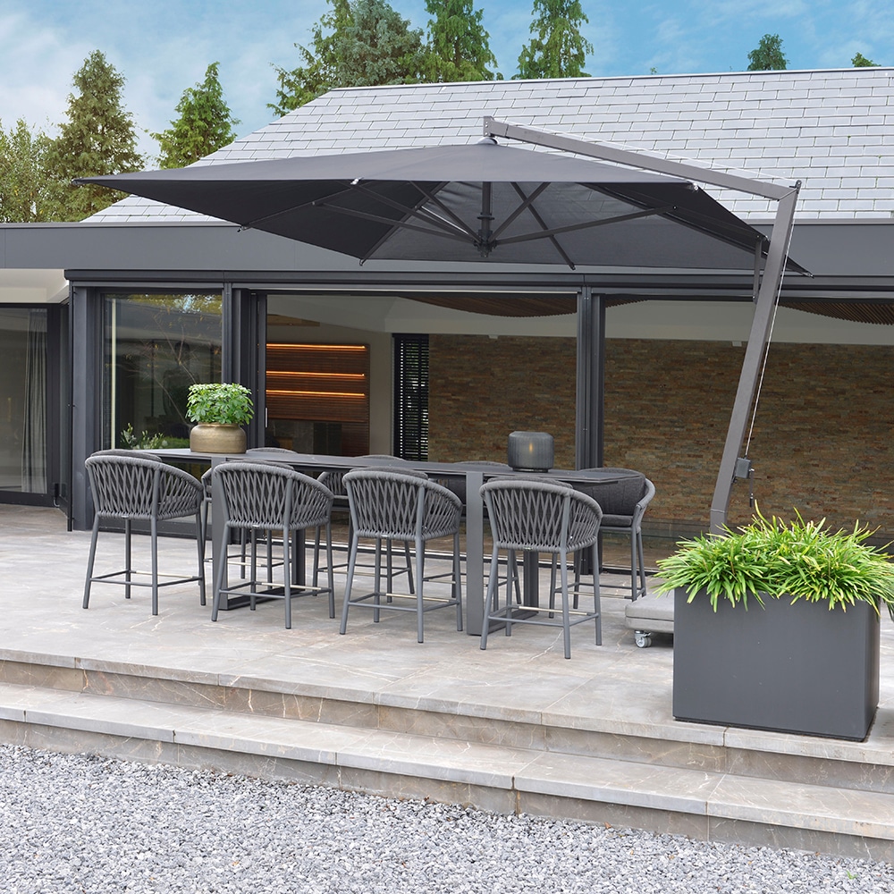 Borek Outdoor Parasol Collection available from Robey's Derbyshire