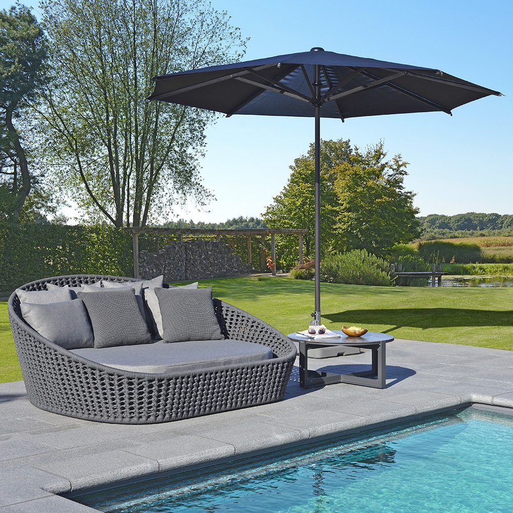 Borek Outdoor Parasol Collection available from Robey's Derbyshire