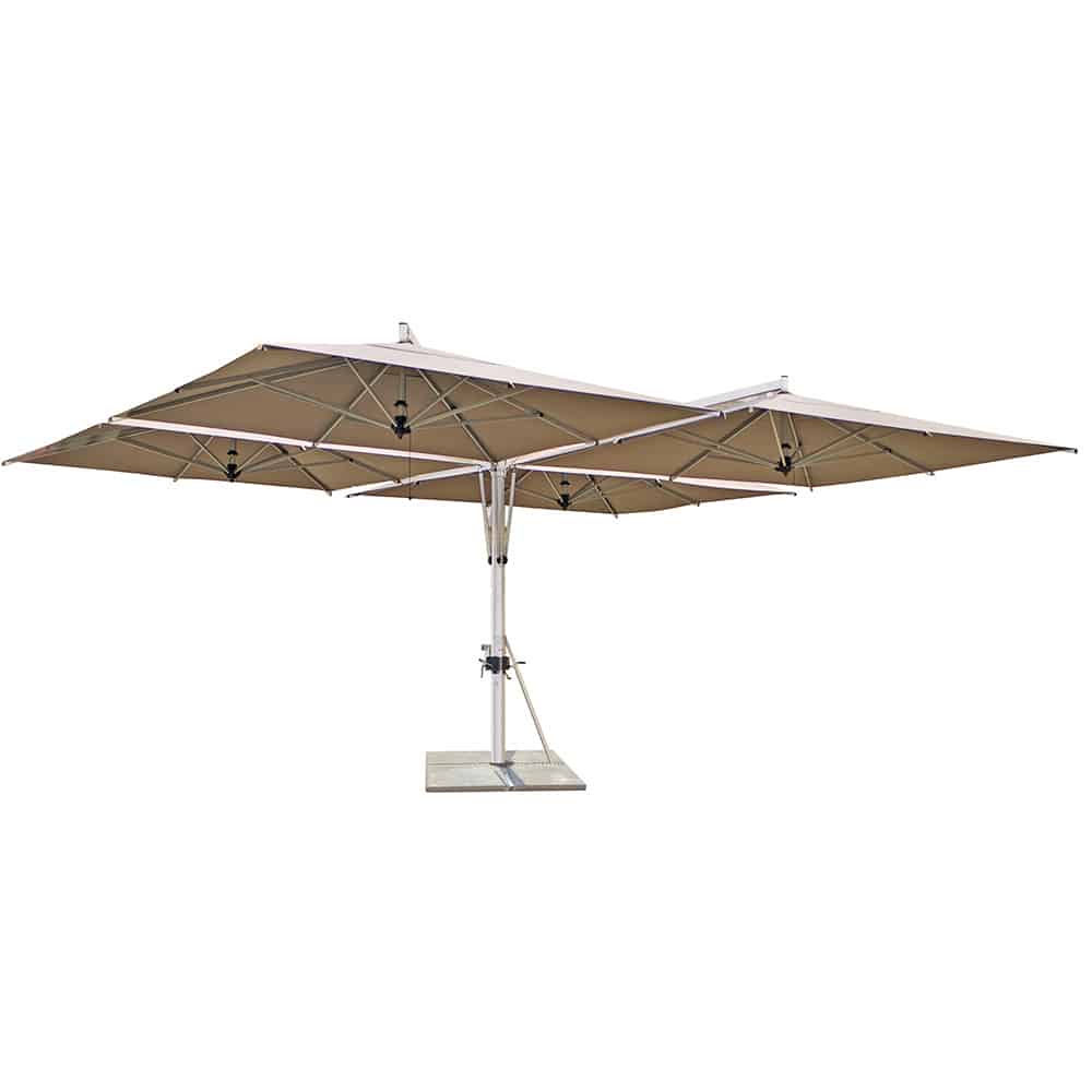 Borek alu side post Quattro silver copy Parasol Collection