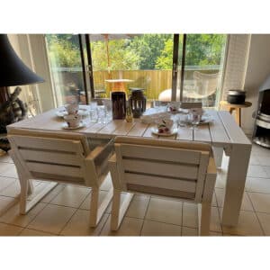 Borek Samos Low Dining Table and Chair available at Robey's Derbyshire