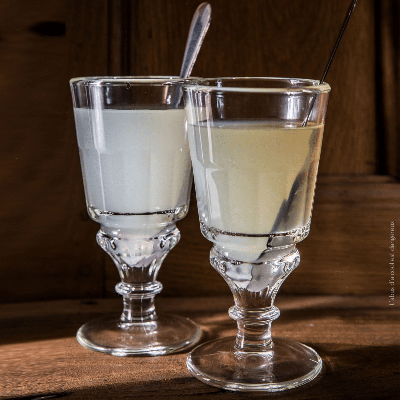 Set De 6 Verres à Absinthe Versailles 200ml + 6 Cuillères Antiques - La Rochère - Verre Pressé, Cuillère Inox - Lave-vaisselle