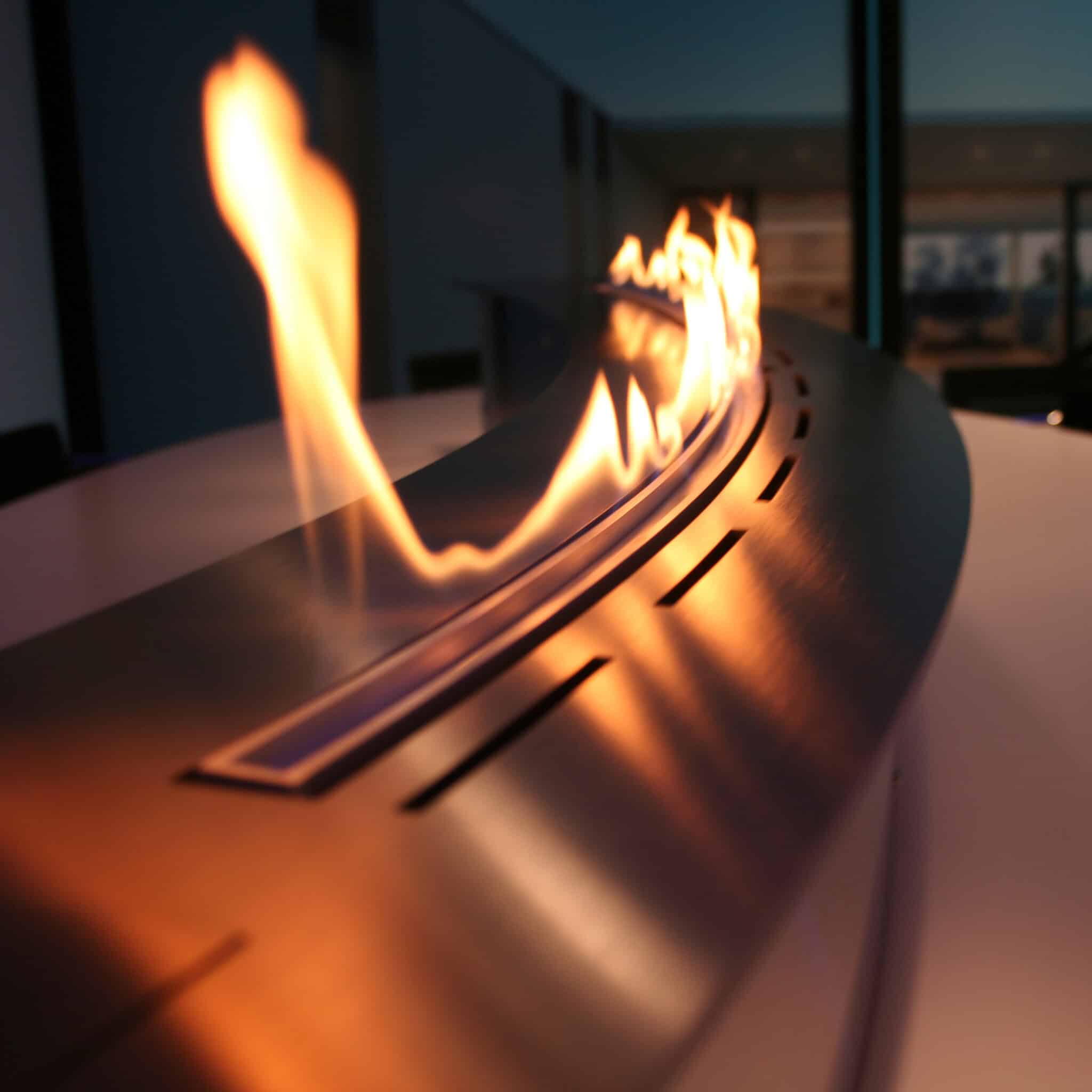Denver Curved Bio-Ethanol Fireplace available at Robeys