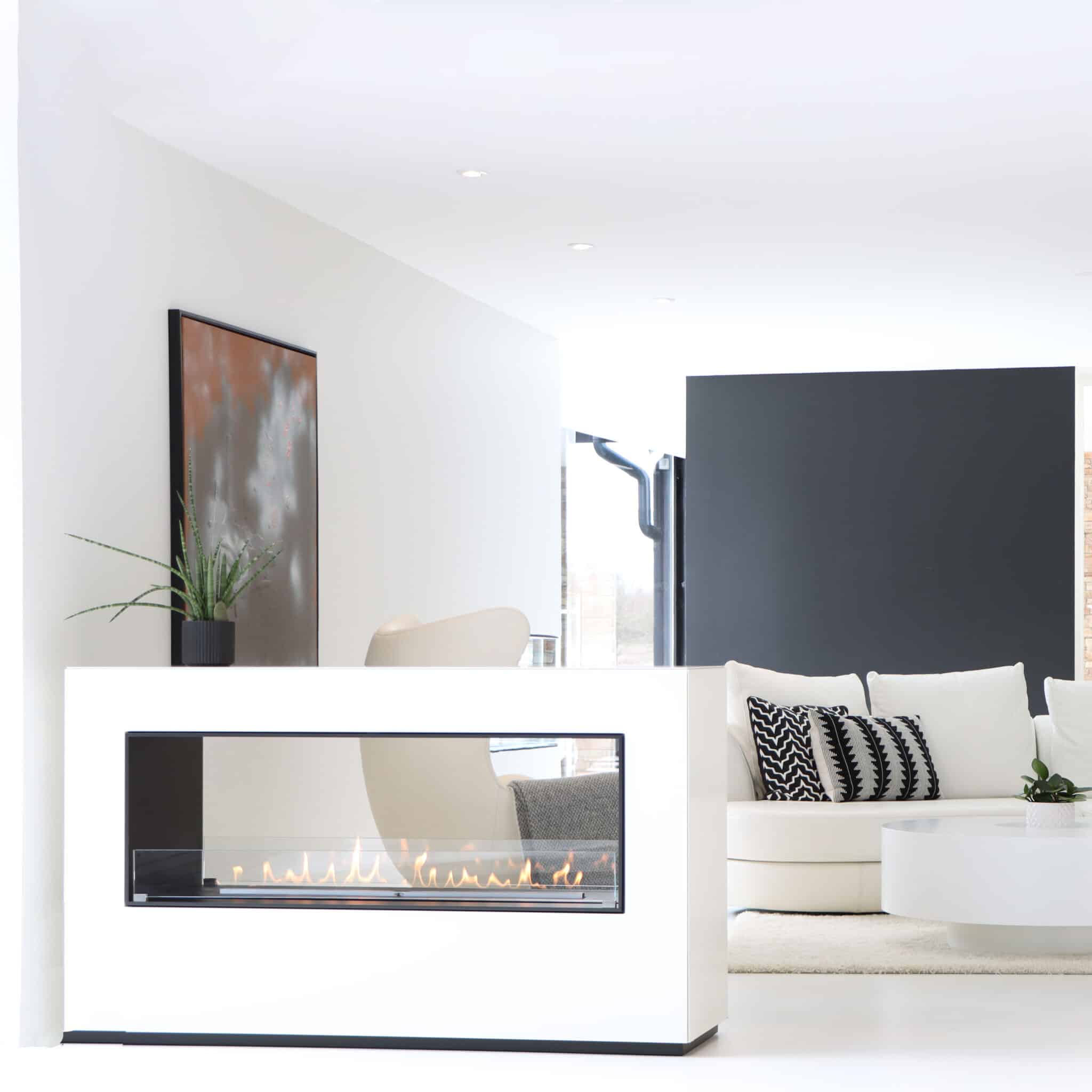 Montreal Bio-Ethanol Fireplace Open to Front available at Robeys